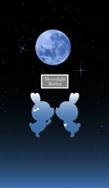 [LINE着せ替え] Moonlight rabbits 3の画像1