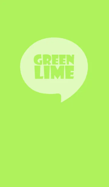 [LINE着せ替え] Lime Green Theme Vr.6 (JP)の画像1