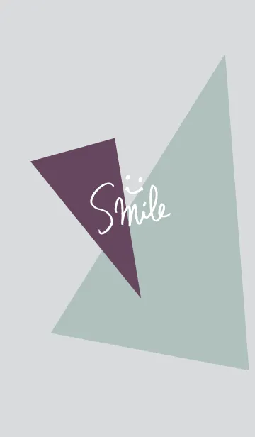 [LINE着せ替え] おしゃれ三色三角グレー3の画像1