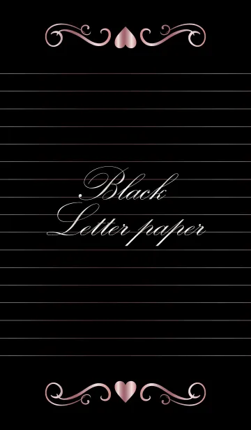 Black Letter paper *PINKGOLD*の着せ替えメイン画像