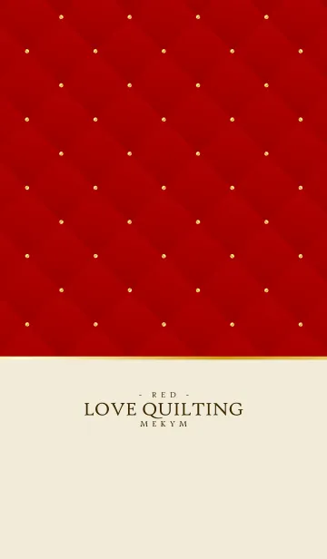 [LINE着せ替え] LOVE QUILTING -VALENTINE RED- 2の画像1