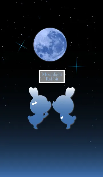 [LINE着せ替え] Moonlight rabbits 4の画像1