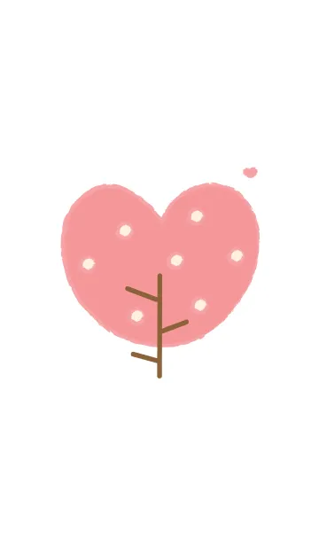 [LINE着せ替え] Lovely heart tree (Crayon version) 51の画像1