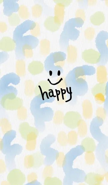 [LINE着せ替え] 水彩お絵かきスマイル17の画像1