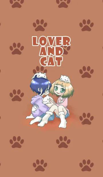 [LINE着せ替え] LOVER AND CATの画像1