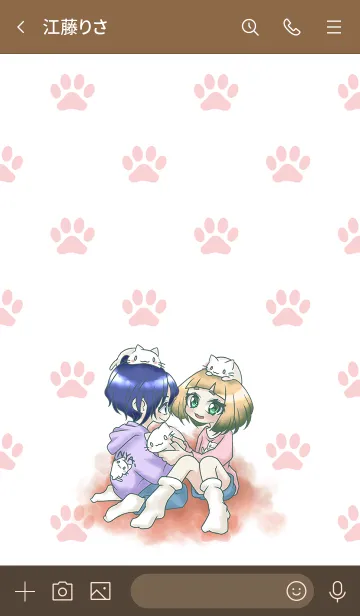 [LINE着せ替え] LOVER AND CATの画像3