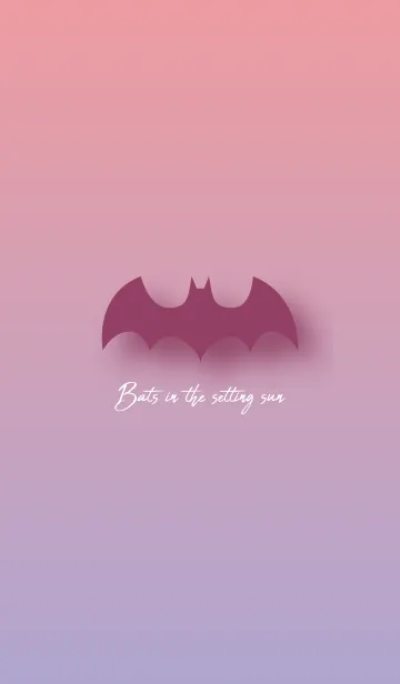 [LINE着せ替え] Bats in the setting sun.の画像1