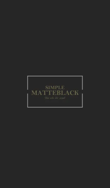 [LINE着せ替え] -MATTE BLACK- SIMPLE 3の画像1
