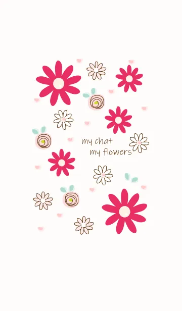 [LINE着せ替え] Cute flowers 8 ^^の画像1