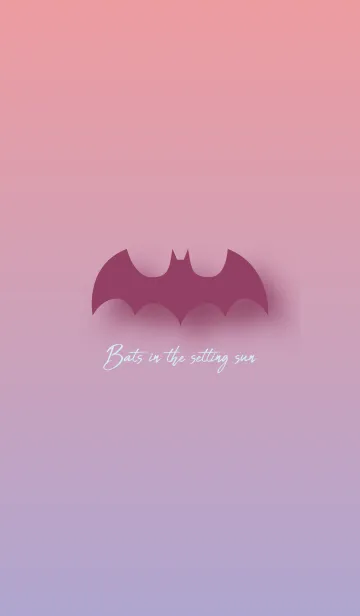 [LINE着せ替え] Bats in the setting sun 2の画像1