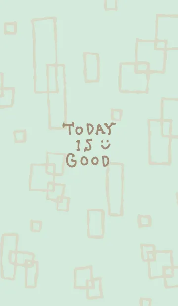 [LINE着せ替え] ベージュ四角 シンプル18の画像1