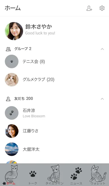 [LINE着せ替え] 猫 CAT -アメリカンショートヘア-の画像2