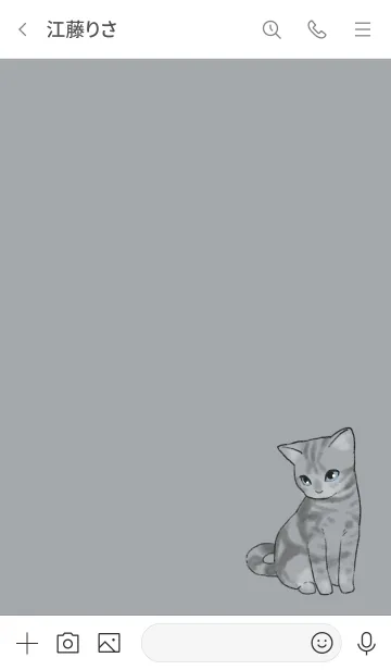 [LINE着せ替え] 猫 CAT -アメリカンショートヘア-の画像3