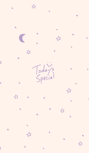 [LINE着せ替え] 夜星と月スマイル ピンク2の画像1