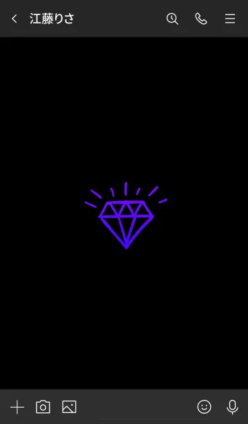 [LINE着せ替え] ザ ダイアモンド グラデーション 9の画像3