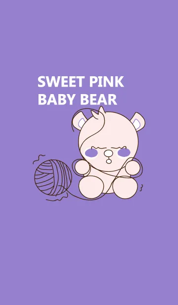 [LINE着せ替え] Sweet pink baby bear 83の画像1