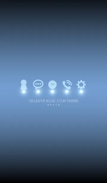 CELESTE BLUE ICON THEME -MEKYM-の着せ替えメイン画像