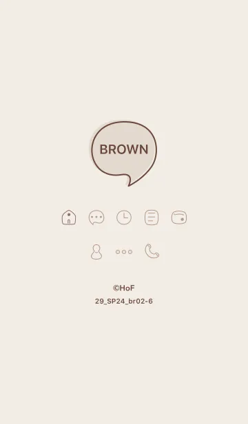 [LINE着せ替え] シンプル29_24_ブラウン2-6の画像1