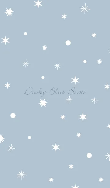 [LINE着せ替え] -Dusky Blue Snow- 7の画像1