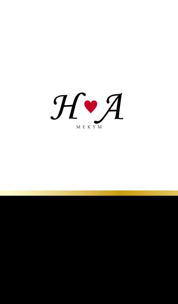 [LINE着せ替え] Love Initial H&A イニシャルの画像1