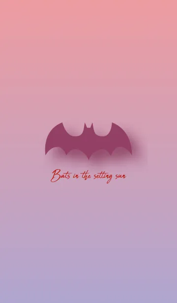 [LINE着せ替え] Bats in the setting sun 3の画像1