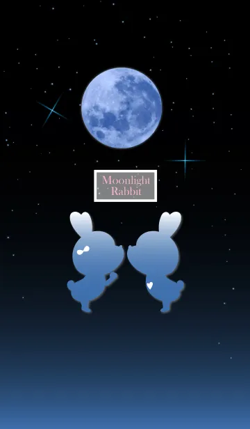 [LINE着せ替え] Moonlight rabbits 6の画像1