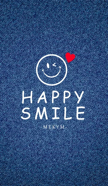 [LINE着せ替え] HAPPY SMILE DENIM 25 -HEART-の画像1