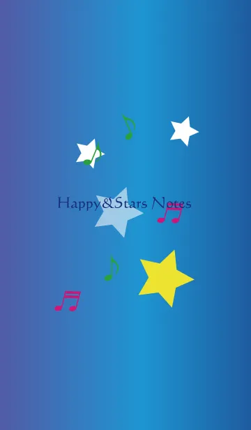 [LINE着せ替え] Happy&Stars Notes Themeの画像1