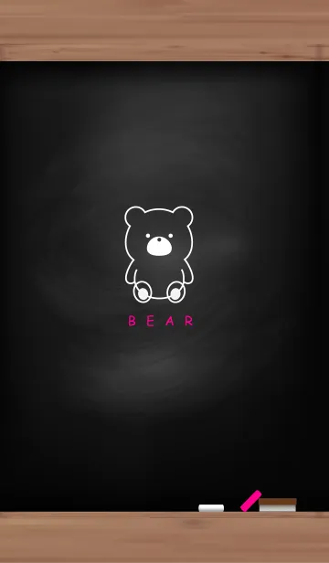 [LINE着せ替え] Black Board & BEAR 7の画像1