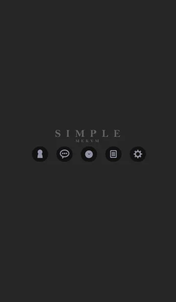[LINE着せ替え] - SIMPLE MATTE BLACK -の画像1