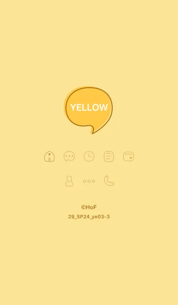 [LINE着せ替え] シンプル29_24_イエロー3-3の画像1