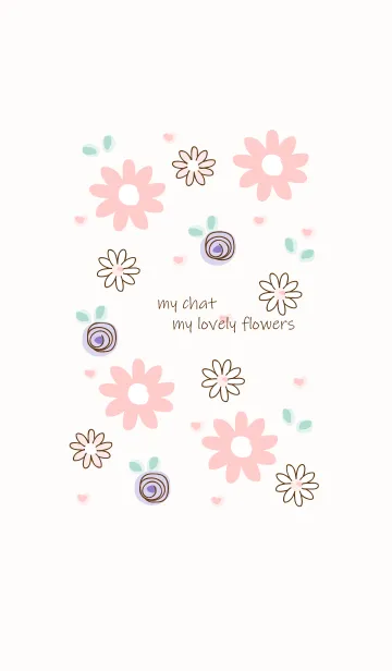 [LINE着せ替え] My chat my lovely flowers 35の画像1