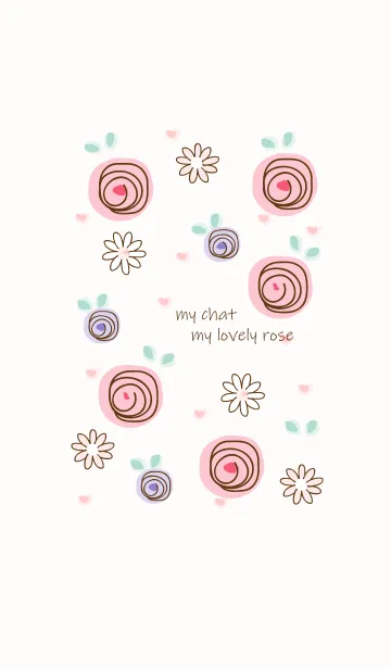 [LINE着せ替え] My chat my lovely roes 35の画像1