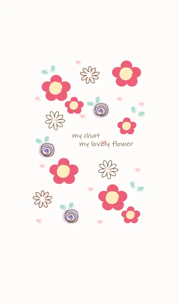 [LINE着せ替え] My chat my lovely flower 35の画像1