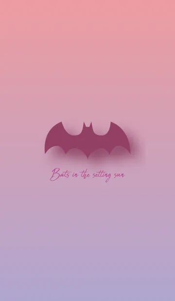 [LINE着せ替え] Bats in the setting sun 5の画像1