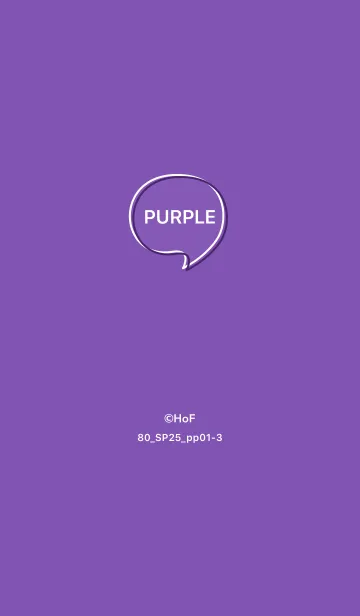 [LINE着せ替え] シンプル80_25_パープル1-3の画像1