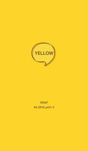 [LINE着せ替え] シンプル80_25_イエロー1-3の画像1