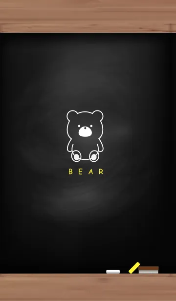 [LINE着せ替え] Black Board & BEAR 8の画像1