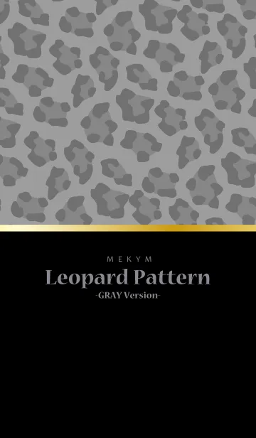 Leopard Pattern -BLACK GRAY- 3の着せ替えメイン画像