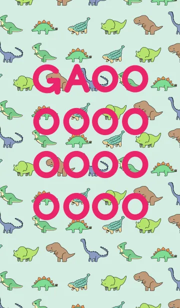 [LINE着せ替え] ガオオオオオオオオオオ＜恐竜いろいろ＞の画像1