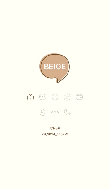 [LINE着せ替え] シンプル29_24_ベージュ2-9の画像1