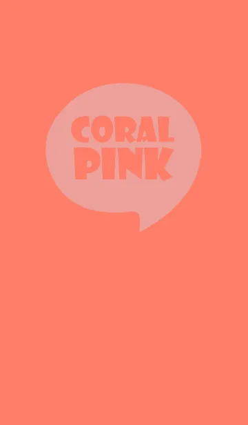Coral Pink Theme Vr.6 (JP)の着せ替えメイン画像