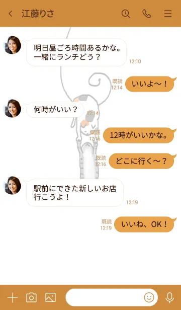 [LINE着せ替え] 猫キャッチの画像4