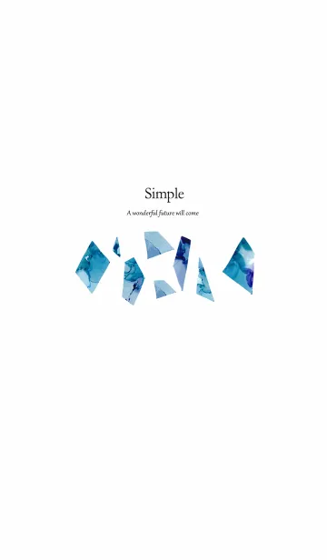 [LINE着せ替え] インクの欠片・ブルーの画像1