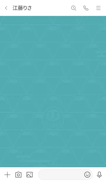 [LINE着せ替え] 大吉！富士山の上のだるま／水色の画像3