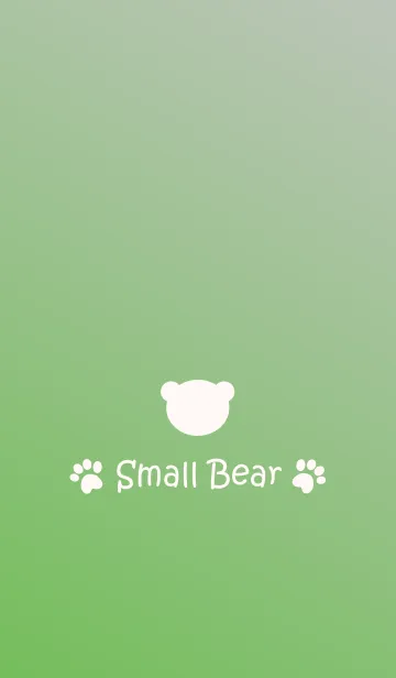 [LINE着せ替え] Small Bear *GREEN+GRAY*の画像1