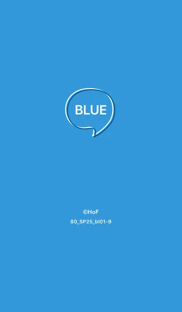 [LINE着せ替え] シンプル80_25_ブルー1-9の画像1