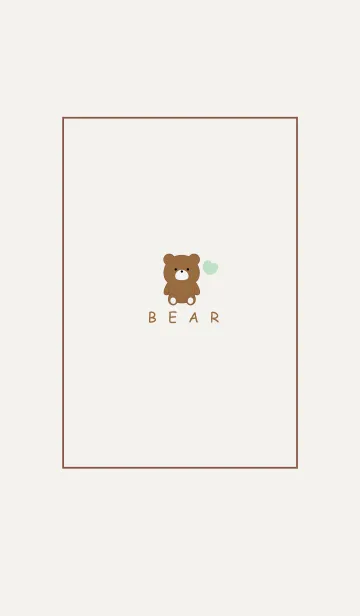 [LINE着せ替え] SIMPLE BEAR AND SMALL HEART 8の画像1