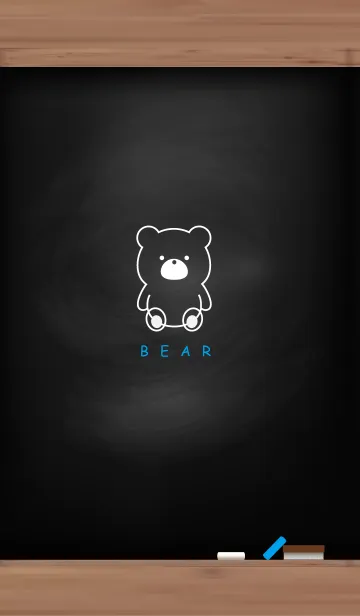 [LINE着せ替え] Black Board & BEAR 9の画像1