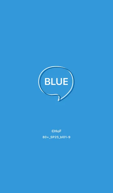 [LINE着せ替え] シンプル80+25_ブルー1-9の画像1